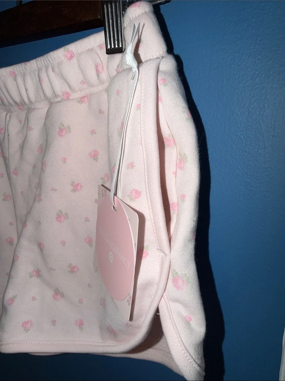 NWT LoveShackFancy x Target Lily Blooming Heirloom Ditsy Sweatshorts Pink - XXL